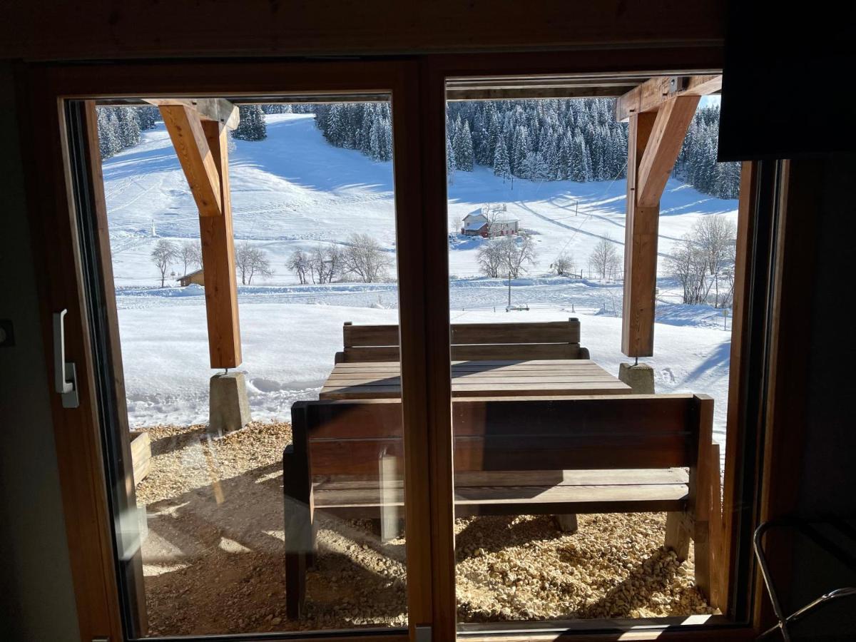 Gite Avec Terrasse Et Belle Vue - Chaletnelda Com Lamoura Dış mekan fotoğraf