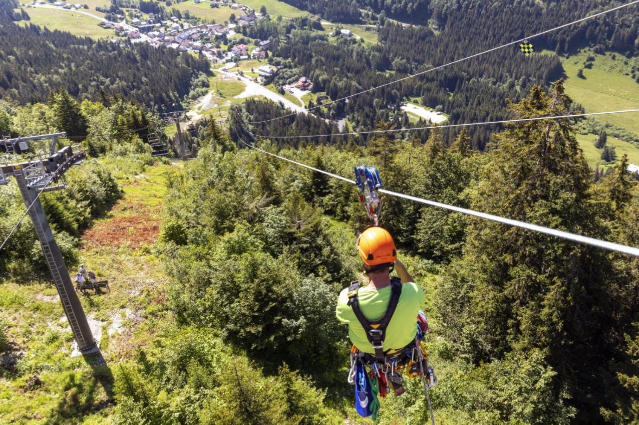 Gite Avec Terrasse Et Belle Vue - Chaletnelda Com Lamoura Dış mekan fotoğraf