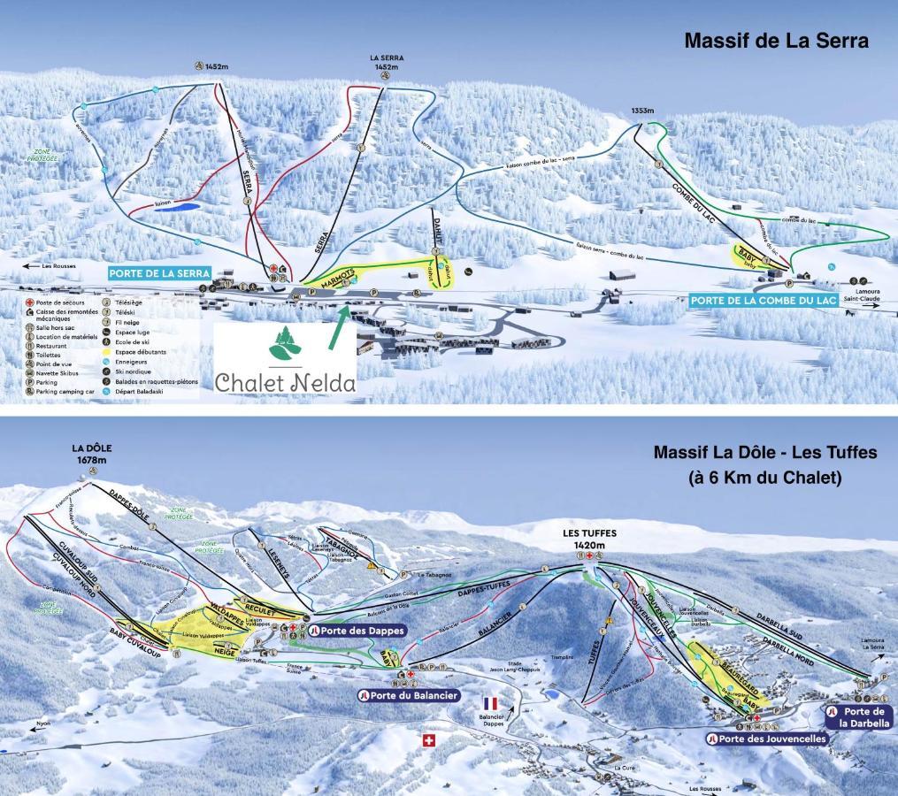 Gite Avec Terrasse Et Belle Vue - Chaletnelda Com Lamoura Dış mekan fotoğraf