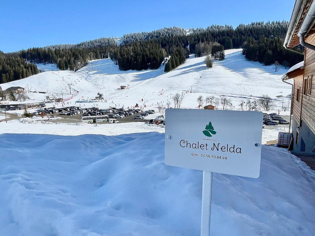 Gite Avec Terrasse Et Belle Vue - Chaletnelda Com Lamoura Dış mekan fotoğraf